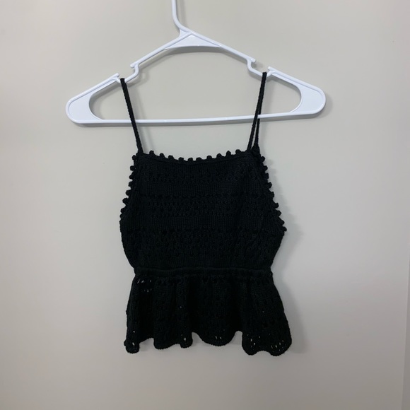 Oh Boy! Black Crop Top - Picture 3 of 3